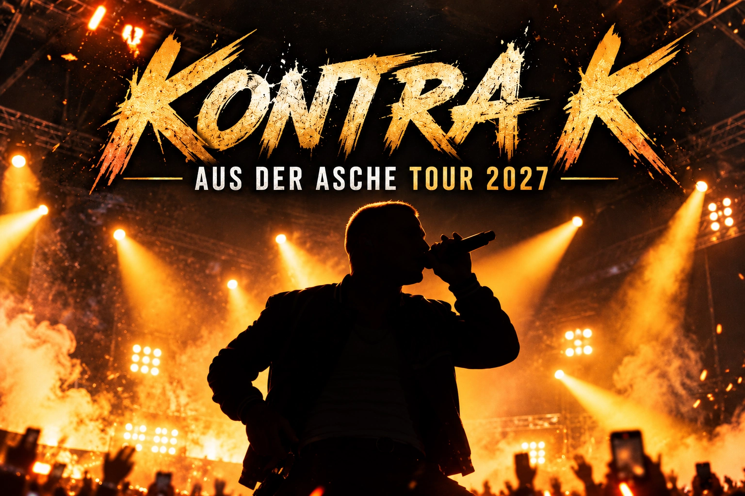 Kontra K Aus der Asche Tour 2027: Tickets, Termine & Zusatzshows