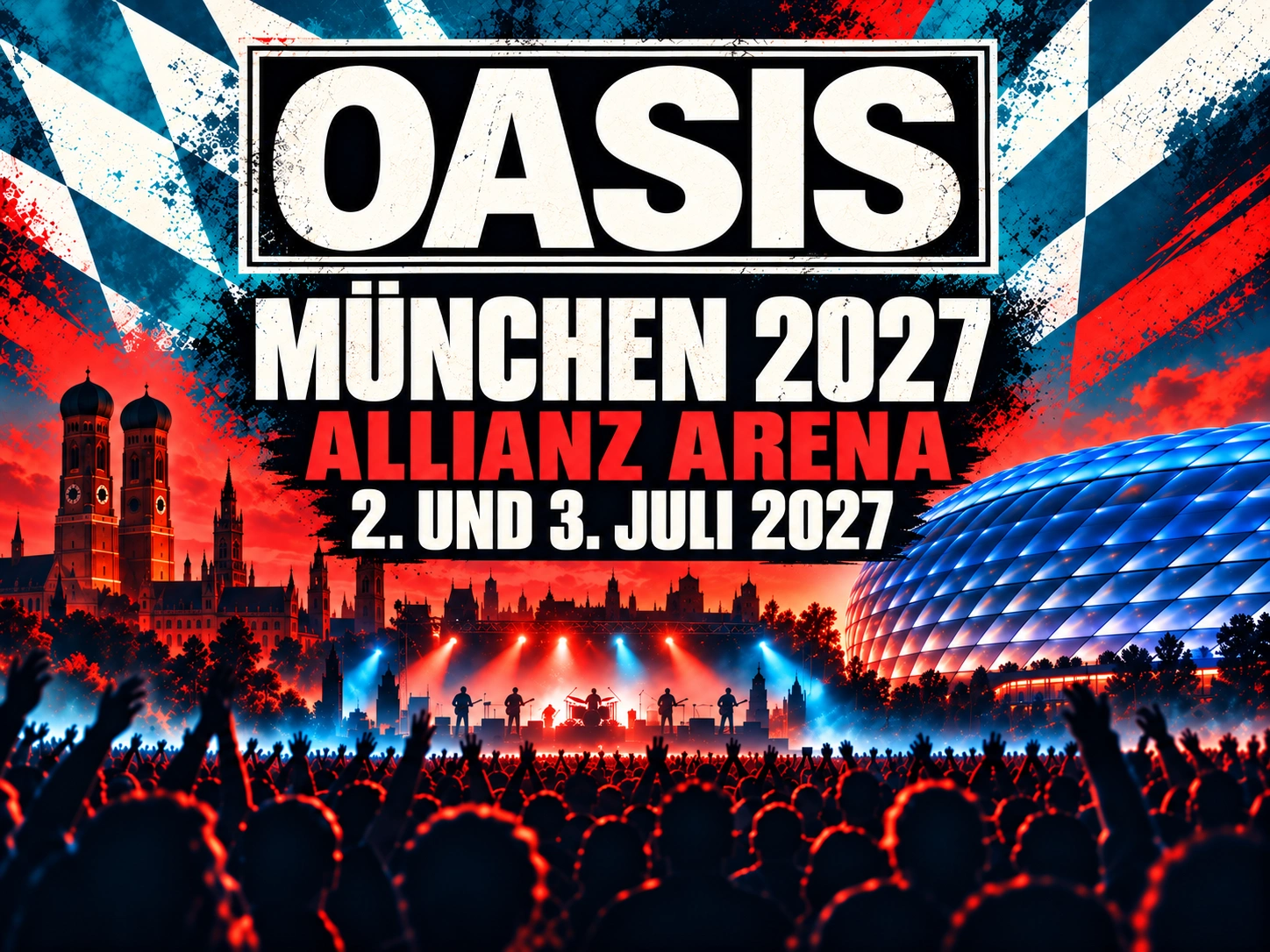 Oasis kommen zurück nach Deutschland: München-Konzerte 2027 in der Allianz Arena offiziell bestätigt