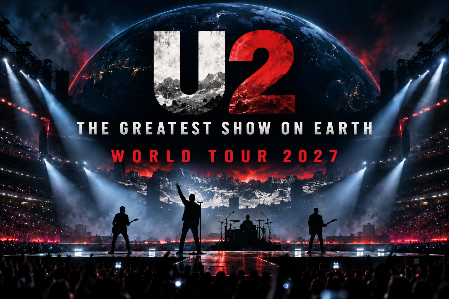 U2 kündigen „The Greatest Show On Earth“ Welttournee 2027 an – Termine, Vorverkauf & Tickets